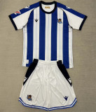 25-25 Real Sociedad home Set.Jersey & Short High Quality