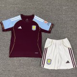 Kids kit 25-26 Aston Villa home Thailand Quality