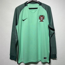 Long sleeve 2016 Portugal Away Retro Jersey Thailand Quality