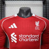 Long sleeve 25-26 Liverpool home Player Version Thailand Quality
