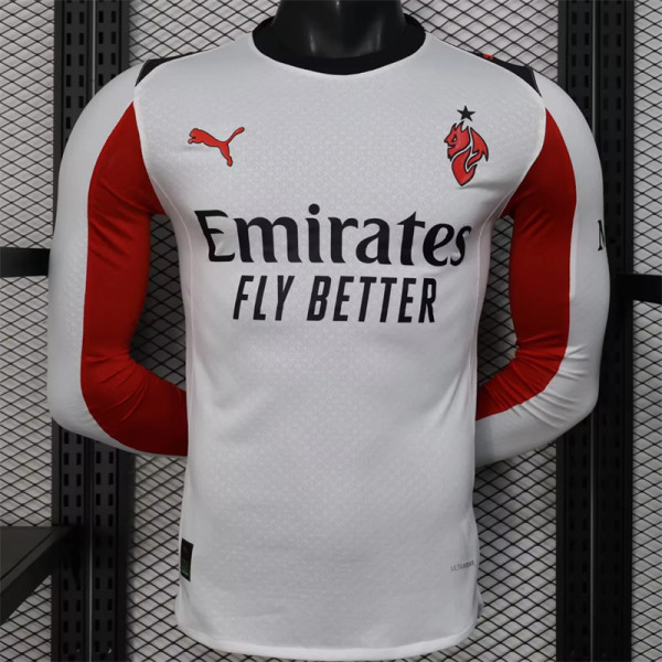 Long sleeve 25-26 AC Milan Away Player Version Thailand Quality
