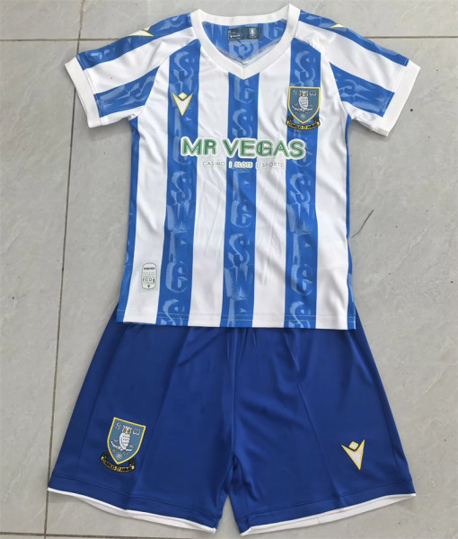 Kids kit 25-26 Sheffield Wednesday home Thailand Quality