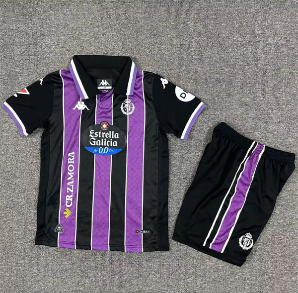 Kids kit 25-26 Real Valladolid Away Thailand Quality
