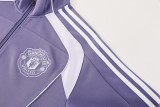 25-26 Manchester United (Purple) Jacket Adult Sweater tracksuit set