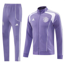 25-26 Manchester United (Purple) Jacket Adult Sweater tracksuit set