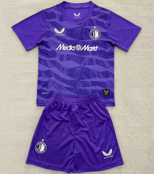 Kids kit 25-26 Feyenoord Rotterdam (Goalkeeper) Thailand Quality
