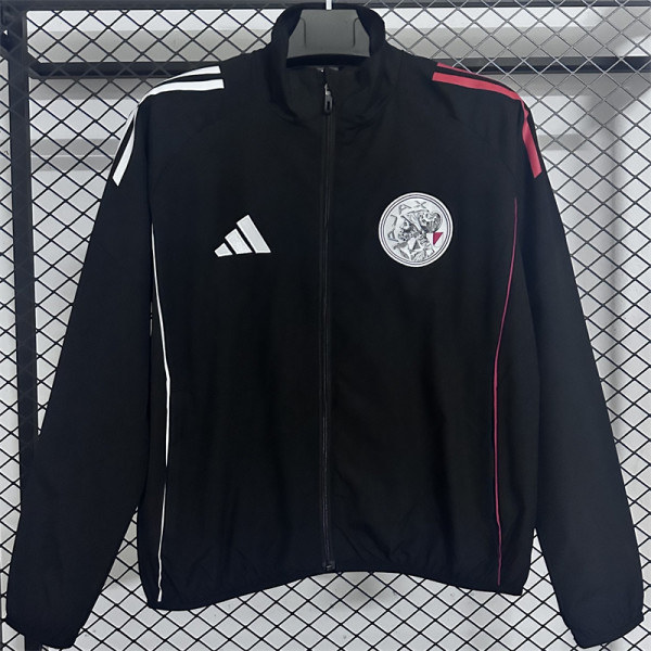 25-26 Ajax (black) Windbreaker Soccer Jacket
