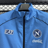 25-26 SSC Napoli (Blue waterproof) Windbreaker Soccer Jacket