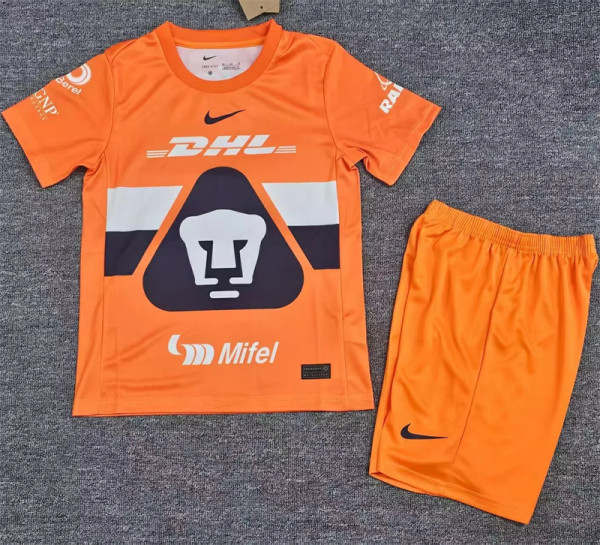 Kids kit 25-26 Pumas UNAM (Goalkeeper) Thailand Quality