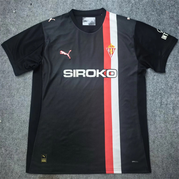 25-26 Sporting Gijón Away Fans Version Thailand Quality