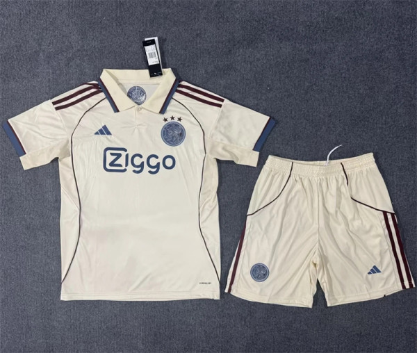25-26 Ajax Third Away Set.Jersey & Short High Quality