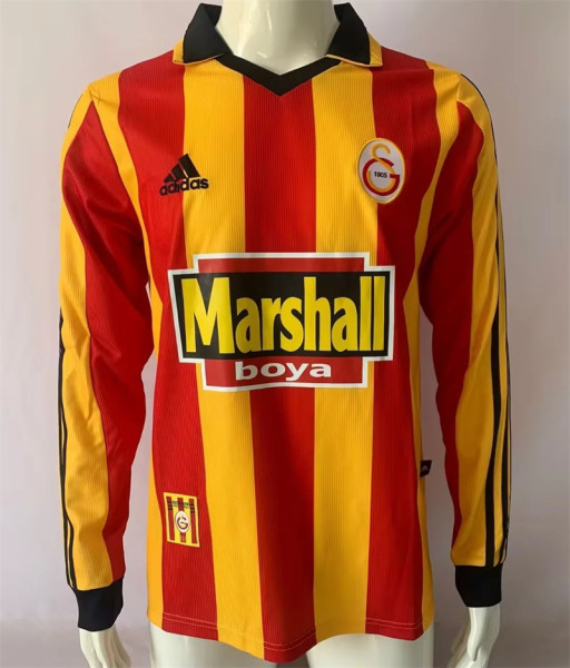 Long sleeve 99-00 Galatasaray home Retro Jersey Thailand Quality