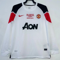 UEFA  Long sleeve 10-11 Manchester United Away Retro Jersey Thailand Quality