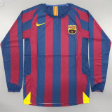 Long sleeve 05-06 FC Barcelona home Retro Jersey Thailand Quality