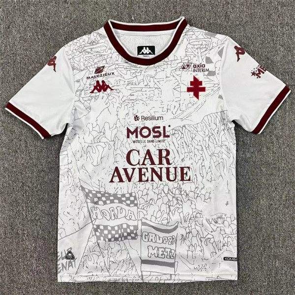 25-26 FC Metz Away Fans Version Thailand Quality