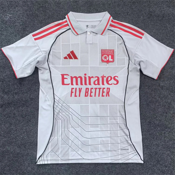 25-26 Olympique Lyonnais Third Away Fans Version Thailand Quality