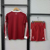 Long sleeve Kids kit 25-26 Liverpool home Thailand Quality