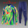 Young 25-26 Brazil (bluish green) Sweater tracksuit set