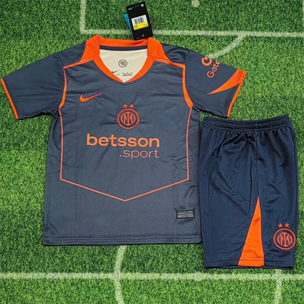Kids kit 25-26 Inter milan Third Away Thailand Quality