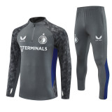 25-26 Feyenoord Rotterdam (dark gray) Adult Sweater tracksuit set