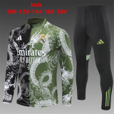 Young 25-26 Real Madrid (Black Green) Sweater tracksuit set