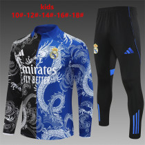 Young 25-26 Real Madrid (Hei Lan) Sweater tracksuit set