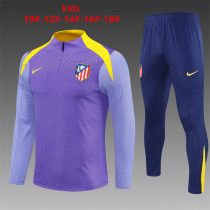Player Version Young 25-26 Atletico Madrid (Purple) Sweater tracksuit set