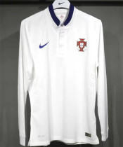 Long sleeve  2014 Portugal Away (Player Version) Retro Jersey Thailand Quality