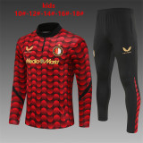 Young 25-26 Feyenoord Rotterdam (red-black) Sweater tracksuit set