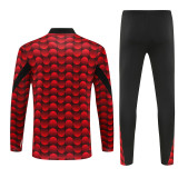 25-26 Feyenoord Rotterdam (red-black) Adult Sweater tracksuit set