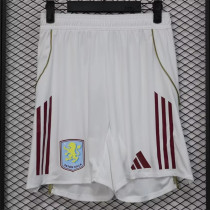 25-26 Aston Villa  home (Player Version) Soccer shorts Thailand Quality