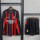 Long sleeve 25-26 AC Milan home Set.Jersey & Short High Quality