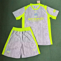 25-26 Manchester City Third Away Set.Jersey & Short High Quality