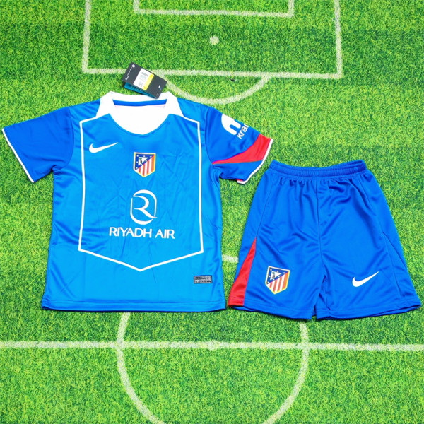 Kids kit 25-26 Atletico Madrid Third Away Thailand Quality