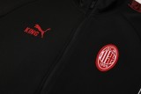 25-26 AC Milan (black) Jacket Adult Sweater tracksuit set