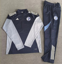 25-26 Schalke 04 Adult Sweater tracksuit set Training Suit