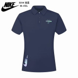 2216# 25-26 NK (royal blue) Polo short sleeved shirt Fabric: Titian grid