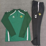 25-26 Real Betis Adult Sweater tracksuit set Training Suit