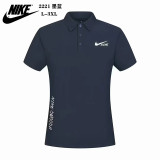 25-26 NK (ink blue) Polo short sleeved shirt Fabric: Nylon double line grid