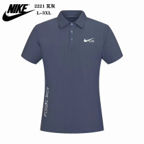 25-26 NK (Tile gray) Polo short sleeved shirt Fabric: Nylon double line grid