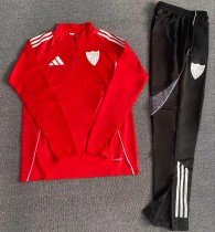 25-26 Sevilla FC (red) Adult Sweater tracksuit set Training Suit