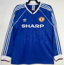 Long sleeve 88-90 Manchester United Third Away Retro Jersey Thailand Quality