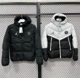 25-26 Paris Saint Germain (black) Cotton-padded clothes Soccer Jacket