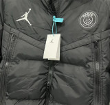 25-26 Paris Saint Germain (black) Cotton-padded clothes Soccer Jacket