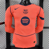Long sleeve 25-26 FC Barcelona Third Away Player Version Thailand Quality