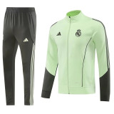 25-26 Real Madrid (light green) Jacket Adult Sweater tracksuit set