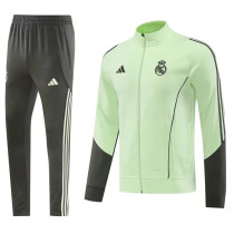 25-26 Real Madrid (light green) Jacket Adult Sweater tracksuit set