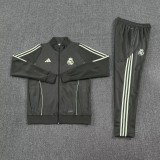 25-26 Real Madrid (grey) Jacket Adult Sweater tracksuit set