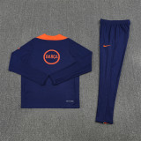 25-26 Barcelona (blue-orange) Adult Sweater tracksuit set