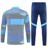 25-26 Real Madrid (light blue) Adult Sweater tracksuit set